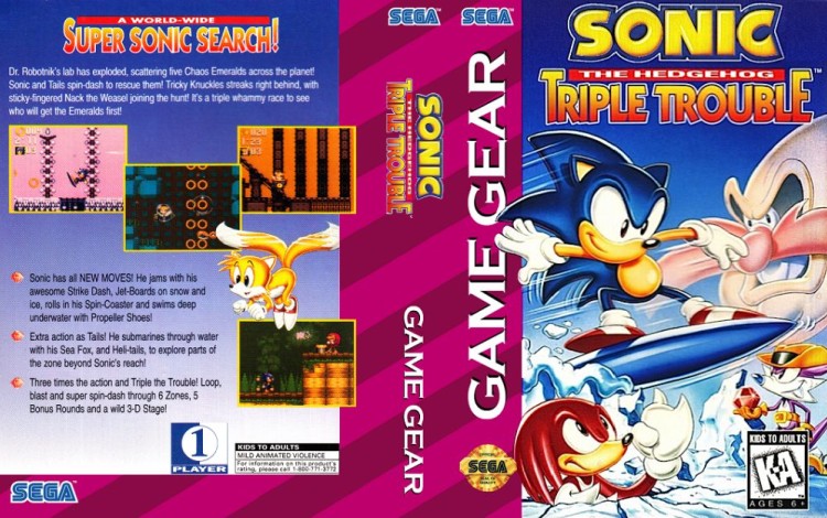Sonic the Hedgehog: Triple Trouble - Game Gear | VideoGameX