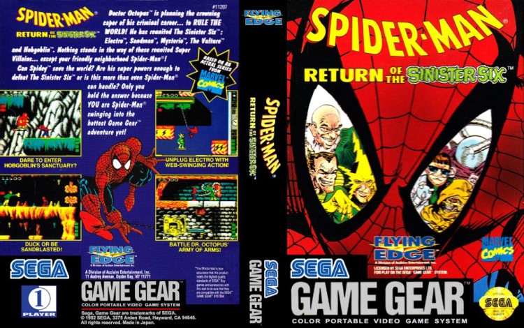Spider-Man: Return of the Sinister Six - Game Gear | VideoGameX