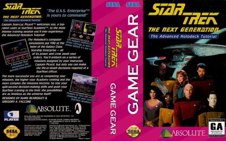 Star Trek The Next Generation: Advanced Holodeck Tutorial - Game Gear | VideoGameX