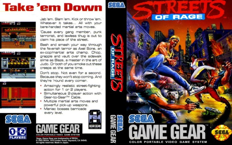 Streets of Rage - Game Gear | VideoGameX