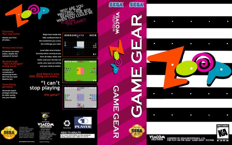 Zoop - Game Gear | VideoGameX