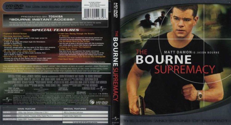Bourne Supremacy - HD DVD Movies | VideoGameX