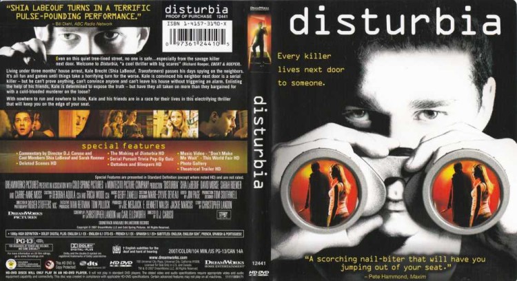 Disturbia - HD DVD Movies | VideoGameX