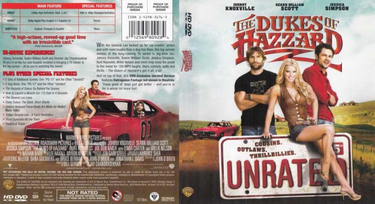Dukes of Hazzard - HD DVD Movies | VideoGameX