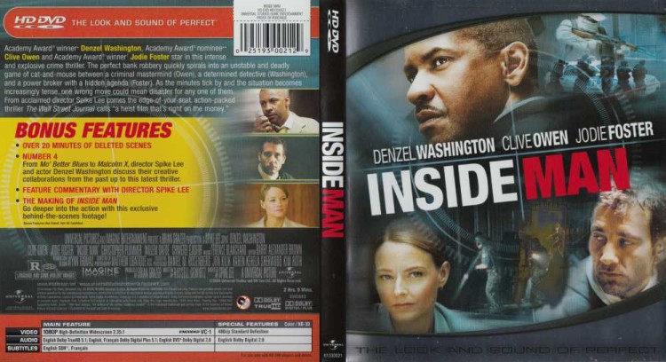 Inside Man - HD DVD Movies | VideoGameX