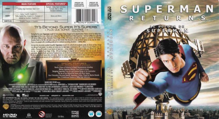 Superman Returns - HD DVD Movies | VideoGameX