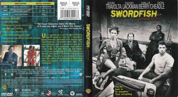 Swordfish - HD DVD Movies | VideoGameX