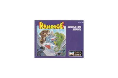 Rampage Nintendo Instruction Manual - Manuals | VideoGameX