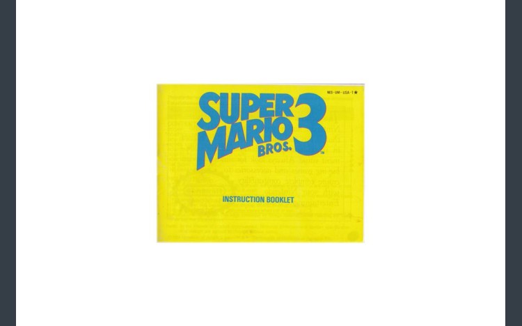 Super Mario Bros. 3 Nintendo Instruction Manual - Manuals | VideoGameX