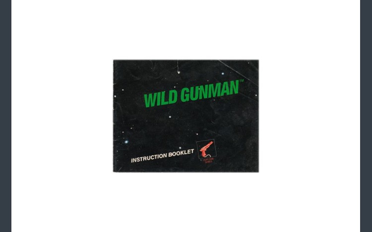 Wild Gunman Nintendo Instruction Manual - Manuals | VideoGameX