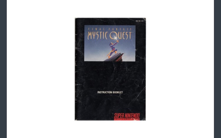 Final Fantasy: Mystic Quest Super Nintendo Instruction Manual - Manuals | VideoGameX