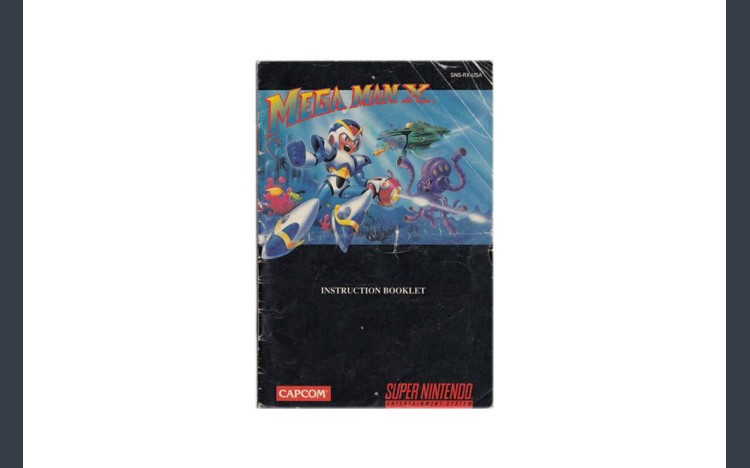 Mega Man X Super Nintendo Instruction Manual - Manuals | VideoGameX