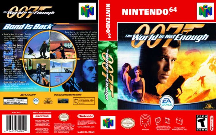 007: The World Is Not Enough - Nintendo 64 | VideoGameX