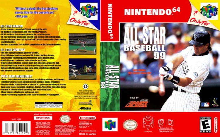 All-Star Baseball '99 - Nintendo 64 | VideoGameX