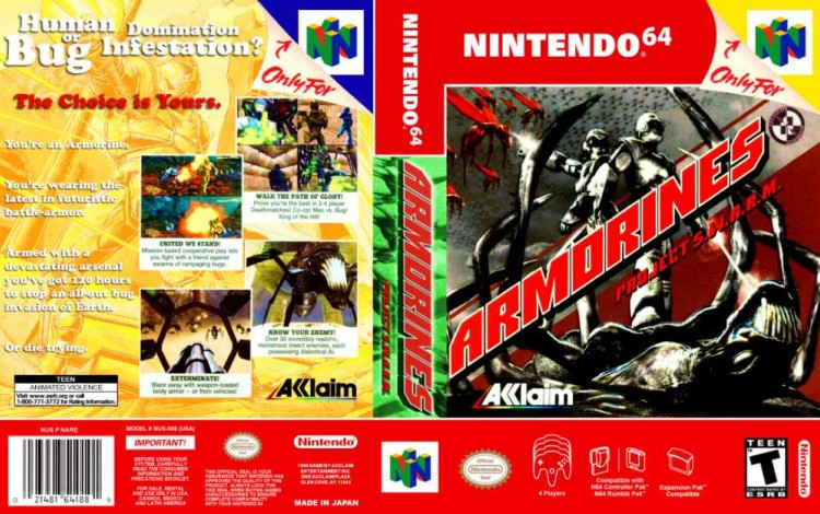 Armorines: Project S.W.A.R.M. - Nintendo 64 | VideoGameX