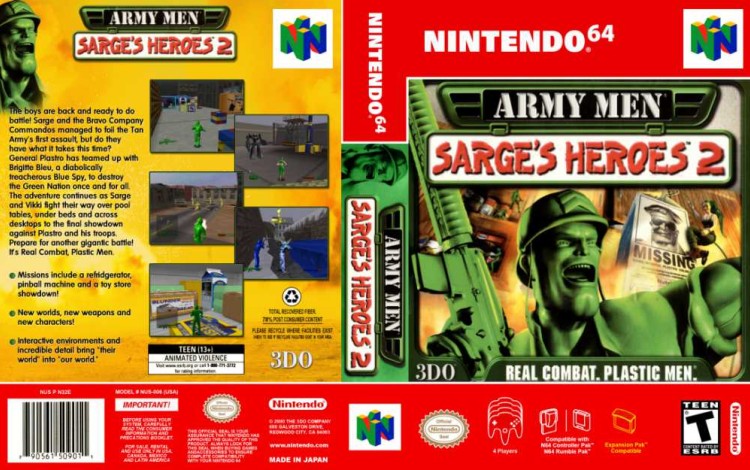 Army Men: Sarge's Heroes 2 - Nintendo 64 | VideoGameX