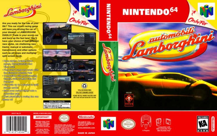 Automobili Lamborghini - Nintendo 64 | VideoGameX