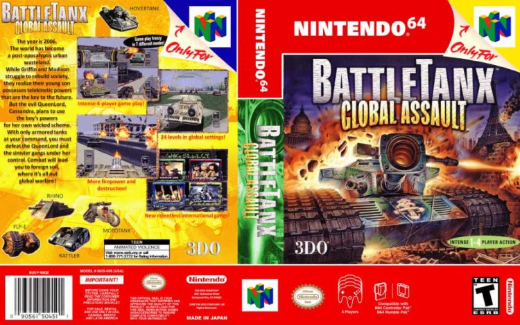 BattleTanx: Global Assault - Nintendo 64 | VideoGameX