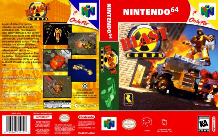 Blast Corps - Nintendo 64 | VideoGameX