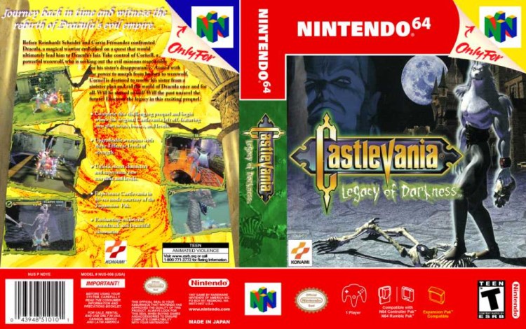 Castlevania: Legacy of Darkness - Nintendo 64 | VideoGameX