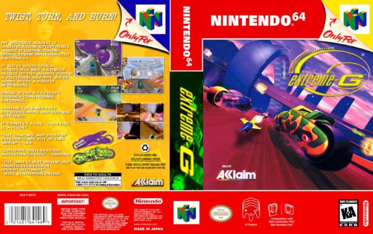 Extreme-G - Nintendo 64 | VideoGameX