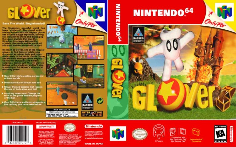 Glover - Nintendo 64 | VideoGameX