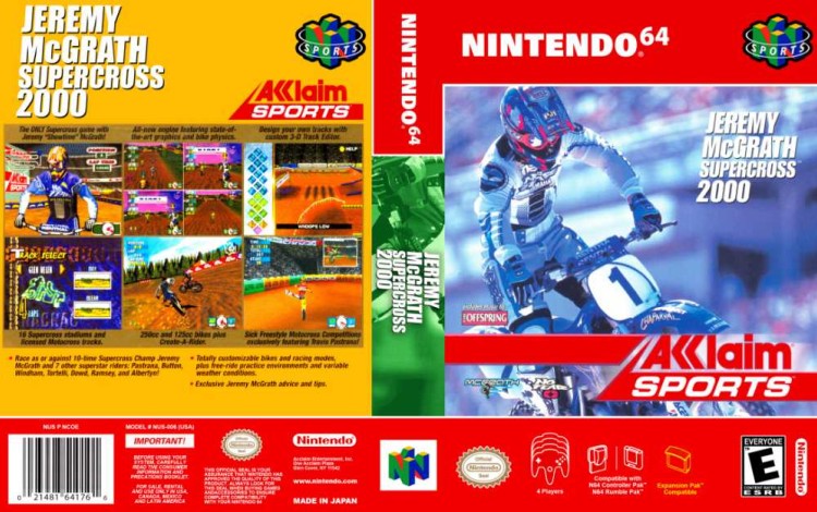 Jeremy McGrath Supercross 2000 - Nintendo 64 | VideoGameX