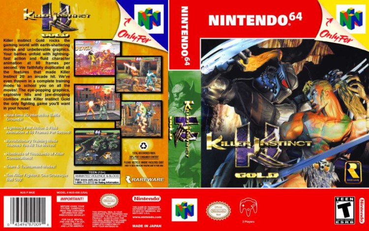 Killer Instinct Gold - Nintendo 64 | VideoGameX