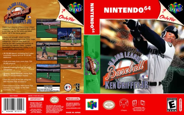 Major League Baseball Featuring Ken Griffey Jr. - Nintendo 64 | VideoGameX
