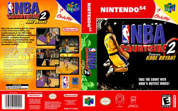 NBA Courtside 2 Featuring Kobe Bryant - Nintendo 64 | VideoGameX