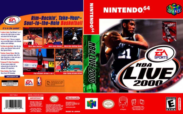 NBA Live 2000 - Nintendo 64 | VideoGameX