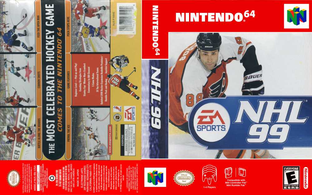 forlænge Strædet thong Spille computerspil NHL 99 - Nintendo 64 | VideoGameX