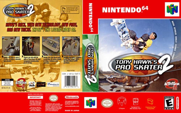 Tony Hawk's Pro Skater 2 - Nintendo 64 | VideoGameX