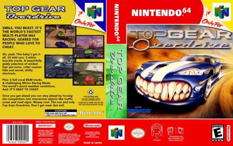 Top Gear Overdrive - Nintendo 64 | VideoGameX