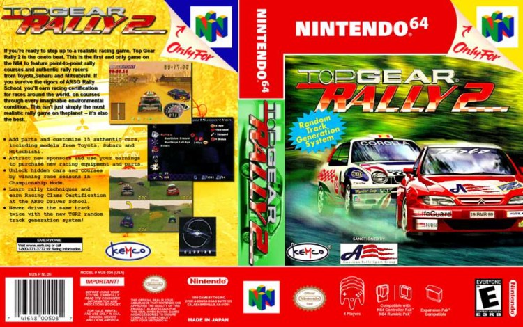 Top Gear Rally 2 - Nintendo 64 | VideoGameX