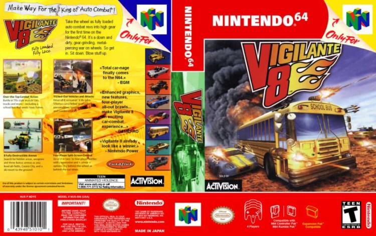 Vigilante 8 - Nintendo 64 | VideoGameX