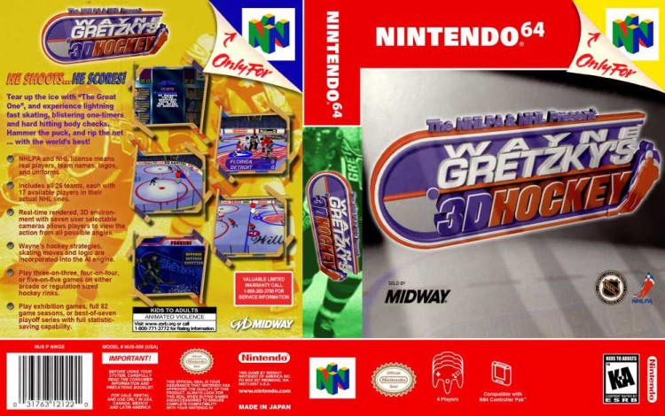 Wayne Gretzky's 3D Hockey - Nintendo 64 | VideoGameX