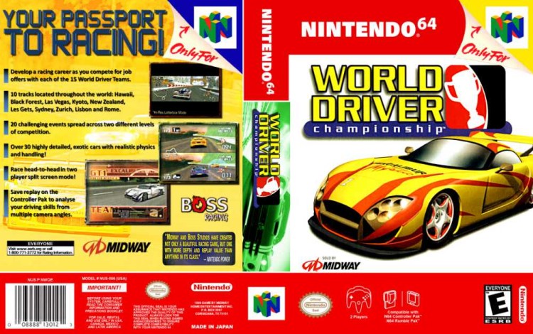 World Driver Championship - Nintendo 64 | VideoGameX