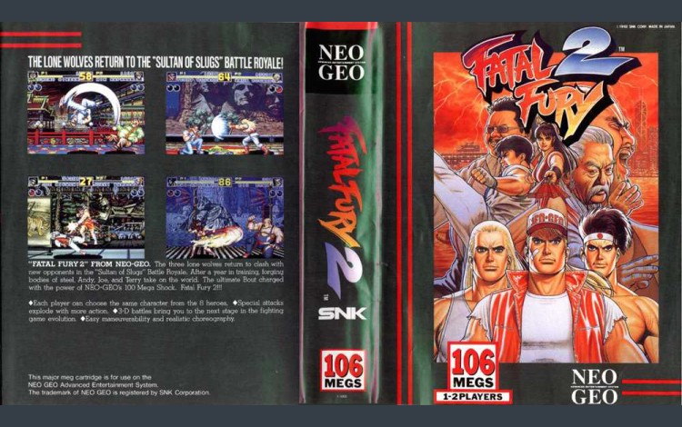 Fatal Fury 2  [Euro Edition] - Neo Geo AES | VideoGameX