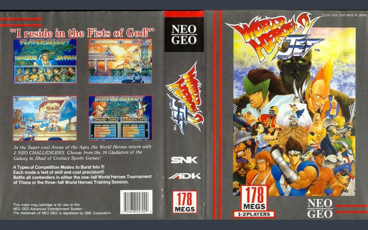 World Heroes 2 Jet  [Euro Edition] - Neo Geo AES | VideoGameX