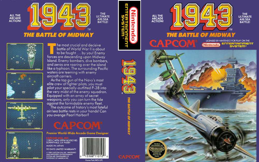 Recordar é envelhecer: 1943 – The Battle of Midway (NES) – GAGÁ GAMES