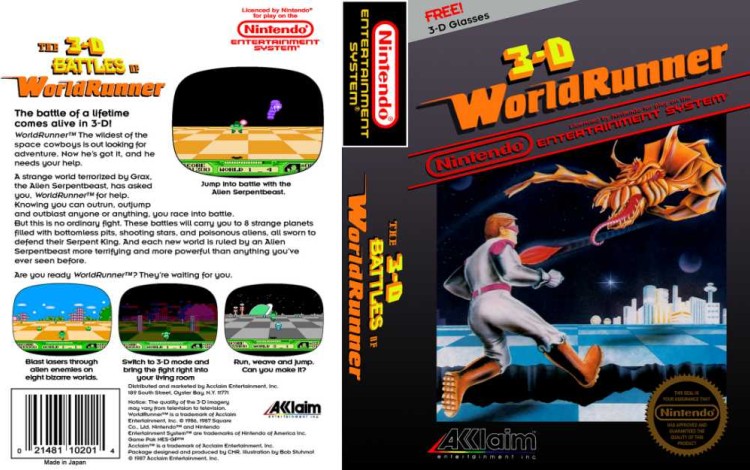 3-D WorldRunner - Nintendo NES | VideoGameX