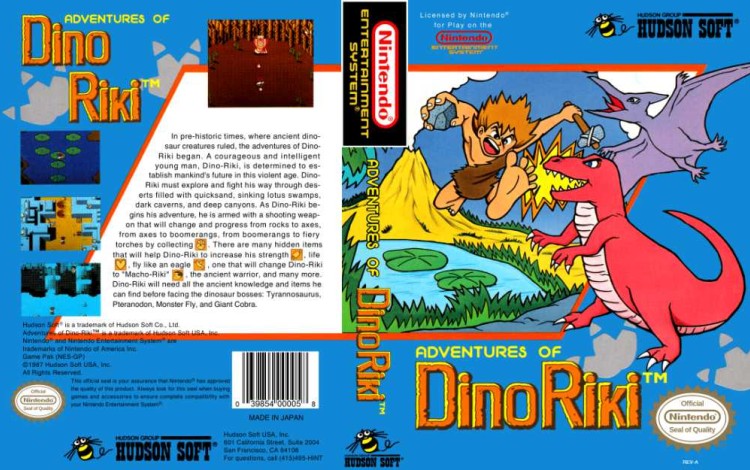 Adventures of Dino Riki, The - Nintendo NES | VideoGameX