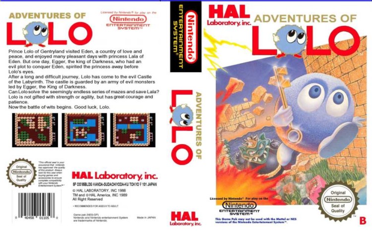 Adventures of Lolo - Nintendo NES | VideoGameX