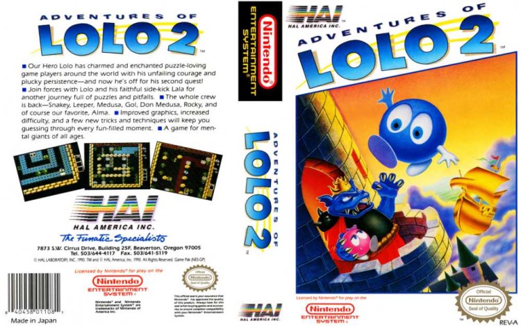 Adventures of Lolo 2 - Nintendo NES | VideoGameX