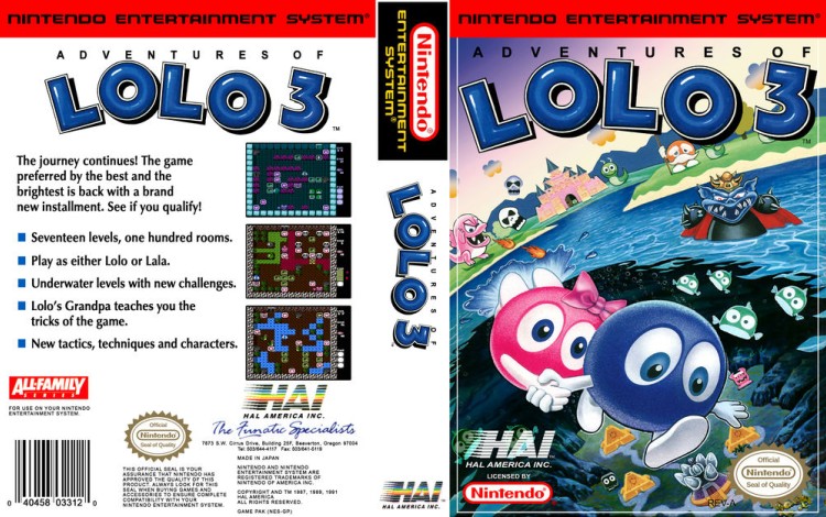 Adventures of Lolo 3 - Nintendo NES | VideoGameX