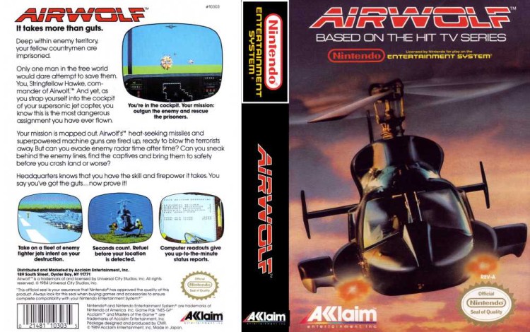 Airwolf - Nintendo NES | VideoGameX