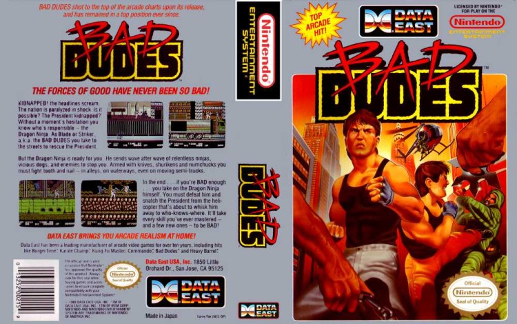 Bad Dudes - Nintendo NES | VideoGameX