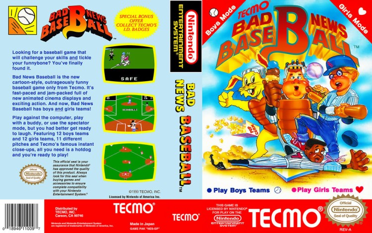 Bad News Baseball - Nintendo NES | VideoGameX