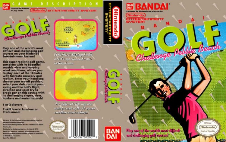 Bandai Golf Challenge Pebble Beach - Nintendo NES | VideoGameX